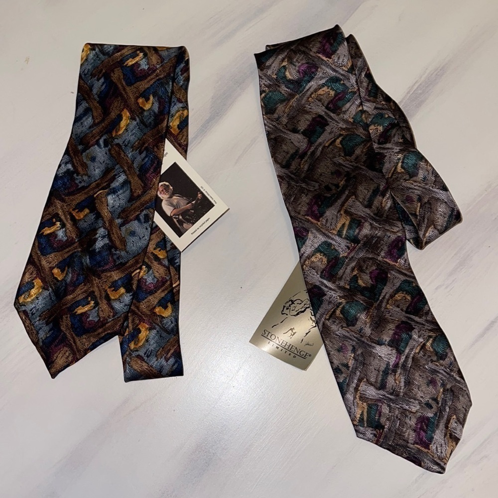 J. GARCIA STONEHENGE LIMITED LOT OF 2 men TIES
